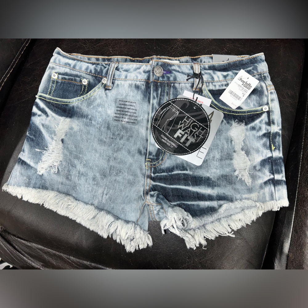 Charlotte Russe Blue Distressed Jeans